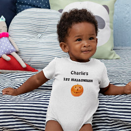 Baby Namn 1:a Halloween Nyfödd-24mån Babydräkt T Shirt