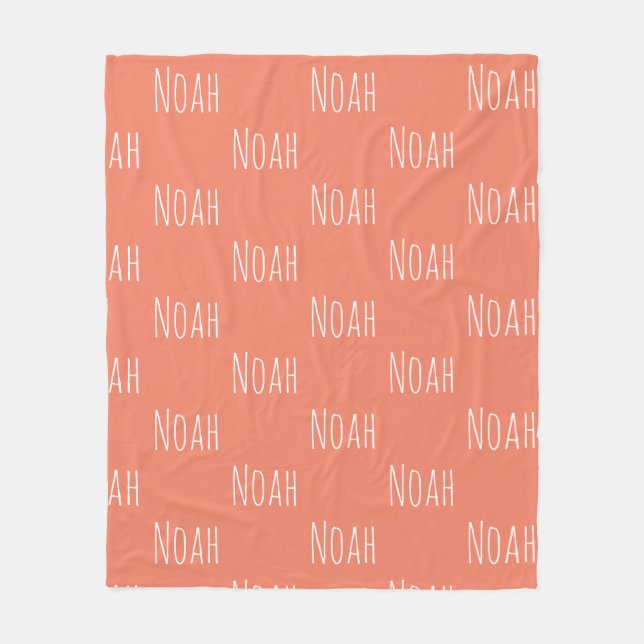 BABY NAMN Blanket Fleecefilt (Framsidan)
