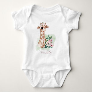 *~* Baby Namn Giraffe Whimsical Girl Jungle Sweet T Shirt