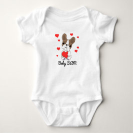 Baby namn Hund Heart T Shirt