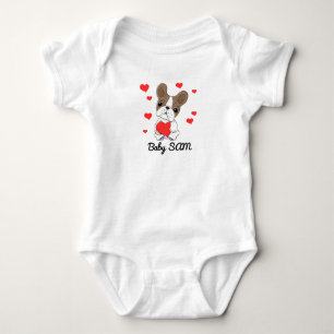 Baby namn Hund Heart T Shirt