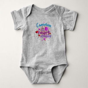 (Baby Namn) Little Heart Stealer T Shirt