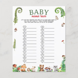 Baby Namn Lopp Babyshower Lek