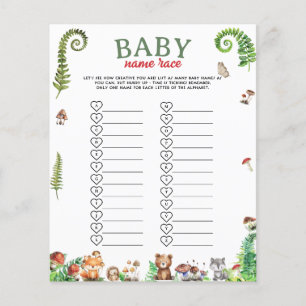 Baby Namn Lopp Babyshower Lek