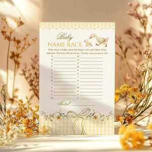 Baby Namn Lopp Silly Goose Baby shower spel