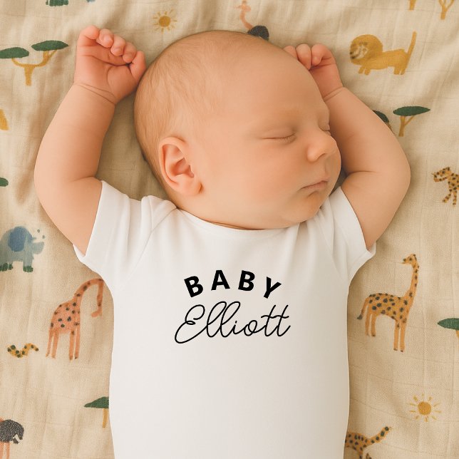 Baby Namn, nyfödd Personlig om ankomst från T Shirt (Skapare uppladdad)