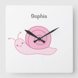 Baby Namn personlig, Nursery, childrenSquare Wa Fyrkantig Klocka