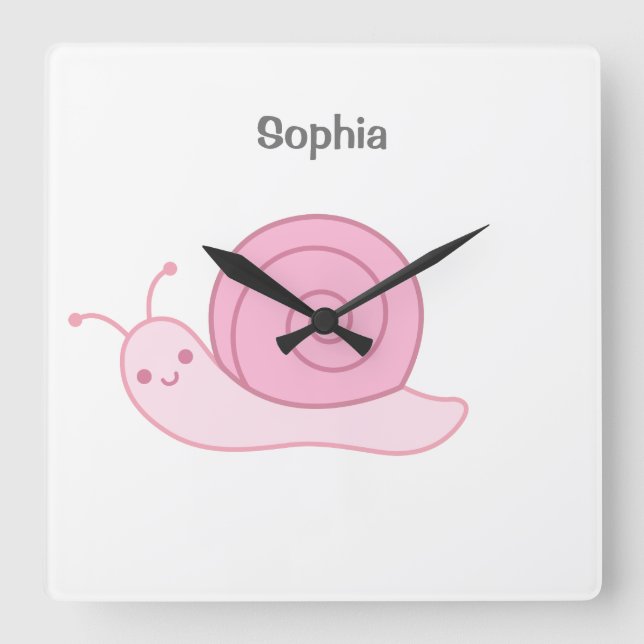 Baby Namn personlig, Nursery,    childrenSquare Wa Fyrkantig Klocka (Framsida)