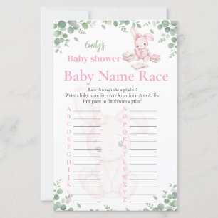 Baby Namn Tävling Liten Kanin Flicka Baby Shower S