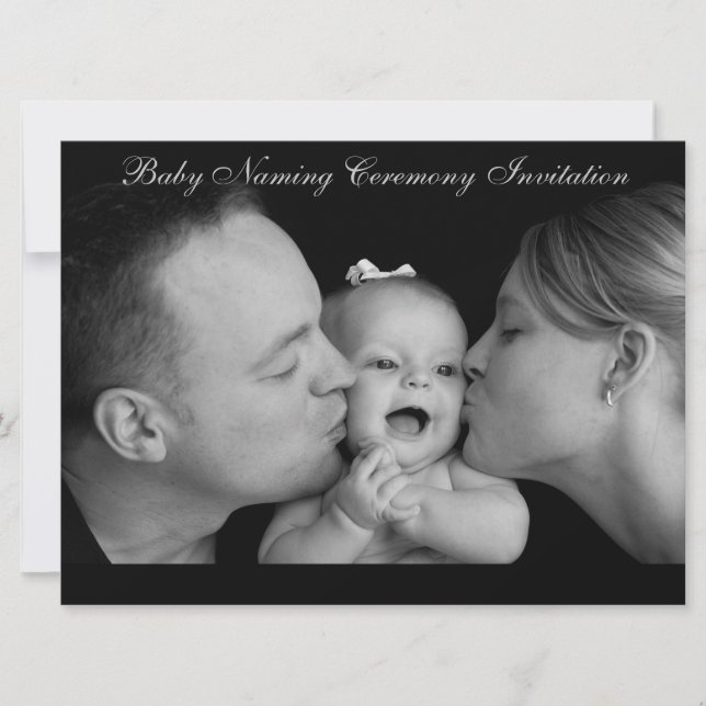 Baby namnger Ceremony 6,5 x 8,75 tum, kuvert Inbjudningar (Framsida)
