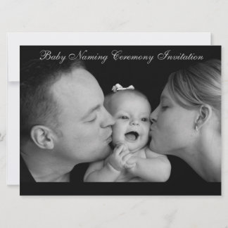 Baby namnger Ceremony 6,5 x 8,75 tum, kuvert Inbjudningar
