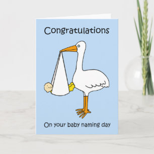 Baby namngivningsdag Grattisar för Boy. Kort