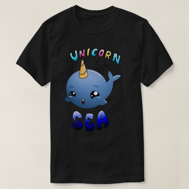 Baby Narwhal The Unicorn Of The Sea T Shirt (Design framsida)