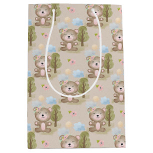 Baby Neutralt Bear Forest Large Gift Bag