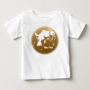 Baby New York Shirt NYC Baby Bull Souvenir Shirt T