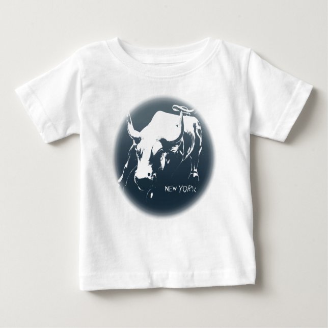 Baby New York Shirt NYC Baby Bull Souvenir Shirt Tröja (Framsida)