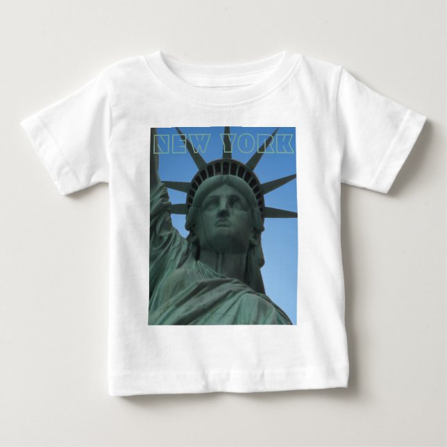 Baby New York Shirt NYC Frihetsgudinnan Souvenir Tee (Framsida)
