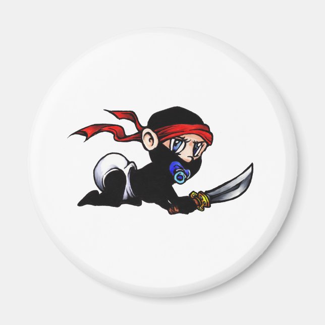 Baby Ninja Infant Ninjutsu Magnet (Framsidan)