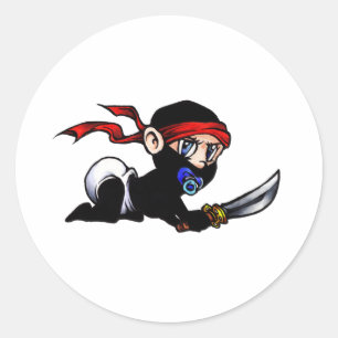 Baby Ninja Infant Ninjutsu Runt Klistermärke