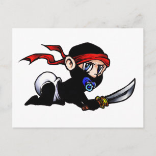 Baby Ninja Infant Ninjutsu Vykort