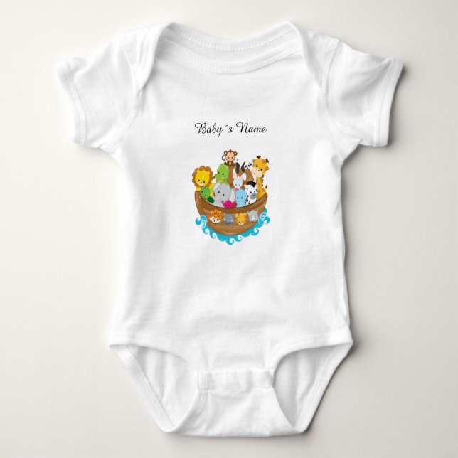 Baby Noahs Ark-kostym T Shirt (Framsida)