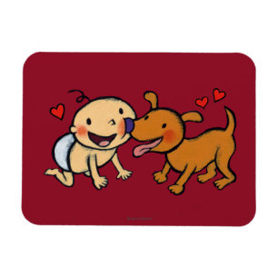 Baby Nose Kisses från Hund Magnet