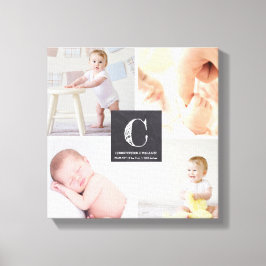 Baby Nursery Photo Collage | Kalkboard Etch Canvastryck