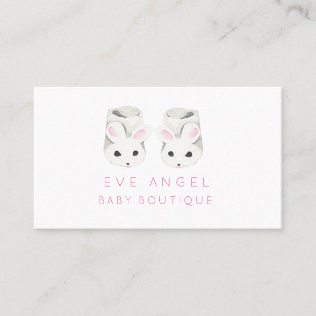 Baby Nyfödd Kläder Mode Boutique Butik Visitkort (Framsida)