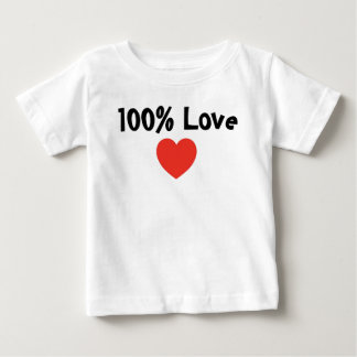 Baby och barn: 100 procent Kärlek- Spädbarn T-Shir T-shirt