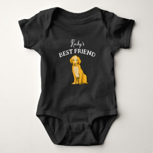 Baby och lurviga kompis, bästa vänner t shirt
