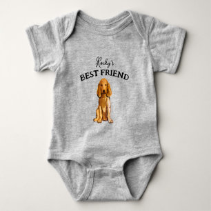 Baby och lurviga kompis, bästa vänner t shirt