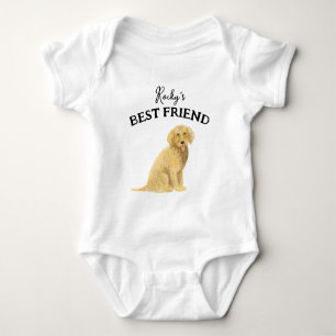 Baby och lurviga kompis, bästa vänner t shirt