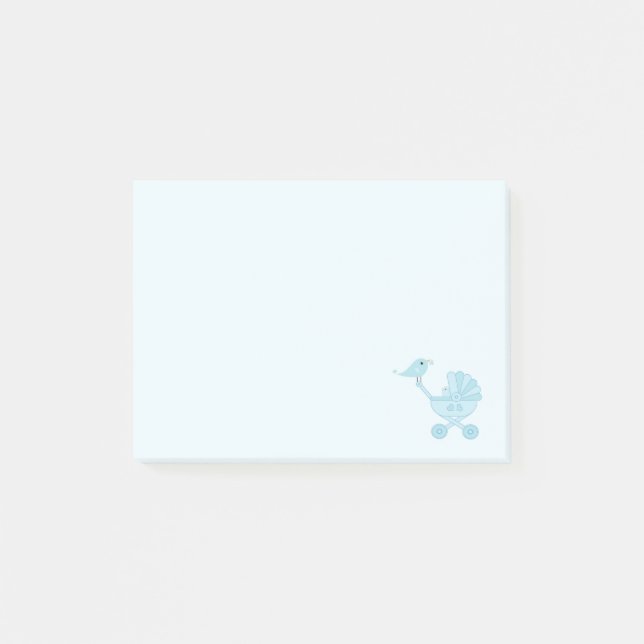 Baby och Mamma Bluebirds Nursery Post-it Block (Framsida)