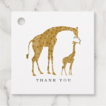Baby och Mamma Giraffe Matande babyskor