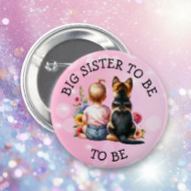 Baby och Puppy Big Sister som ska bli babyskor