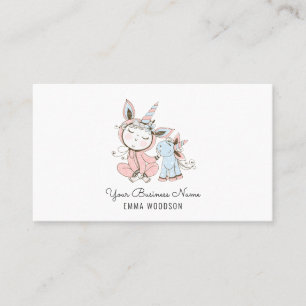 Baby och Unicorn Childcare Nanny Babywatch Visitkort