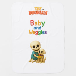 Baby och Waggles™ The Boneheads™ Tecknad film Bebisfilt