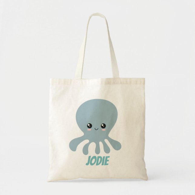 Baby    OctopusTote Bag Tygkasse (Framsidan)