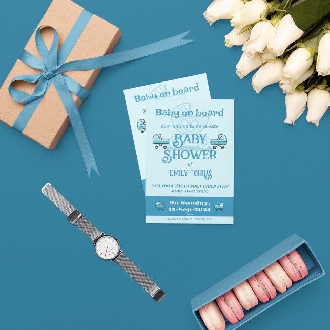 Baby ombord inbjudningar (Skapare uppladdad)