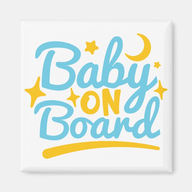 Baby ombord magnet (Framsidan)