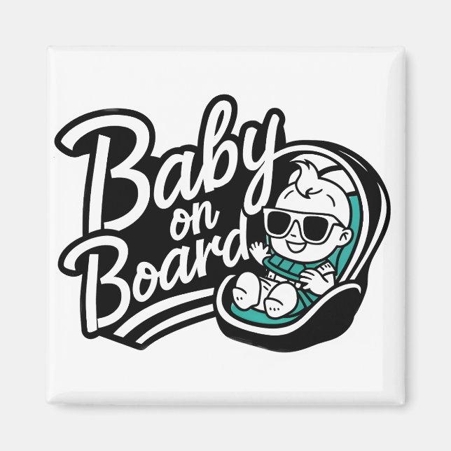 Baby ombord magnet (Framsidan)