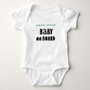 Baby ombord. Nyfödda baby. Söt T Shirt