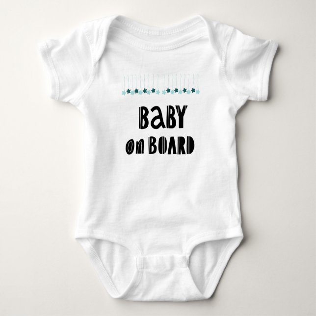 Baby ombord. Nyfödda baby. Söt T Shirt (Framsida)
