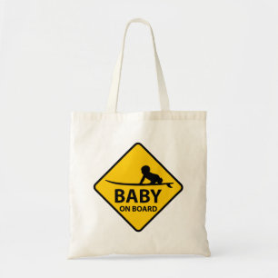 Baby ombord på baby, rolig-design med surfa board tygkasse
