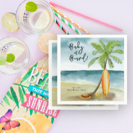 Baby ombord på babyskor pappersservett