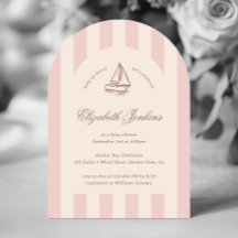 Baby ombord på Elegant Rosa Sailboat-babyskor för
