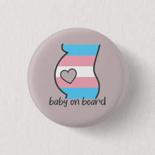 Baby ombord på Graviden för Flagga av Pride om Knapp