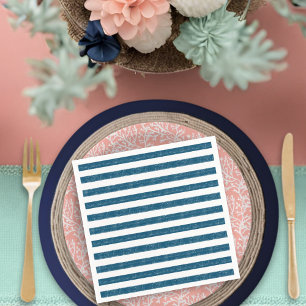 Baby ombord på Rustic Nautical Rand Baby Shower Pappersservett