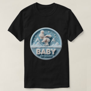 Baby ombord på Skateboard-meddelande T Shirt