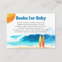 Baby ombord Surf Baby Shower Böcker för Bebis